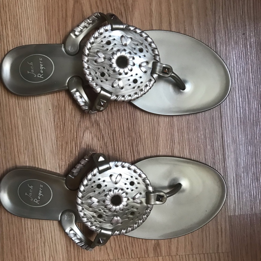 Jack Rogers Georgia Jelly thong 8 gold